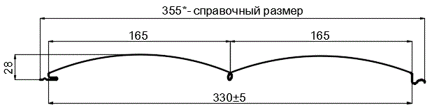 Сайдинг Woodstock-БР-28х330 (ECOSTEEL_T-12-Орех-0.45) в Бронницах