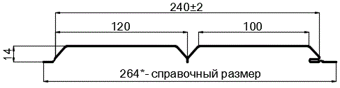 Фото: Сайдинг Lбрус-15х240 (ПЭ-01-3011-0.4±0.08мм) в Бронницах