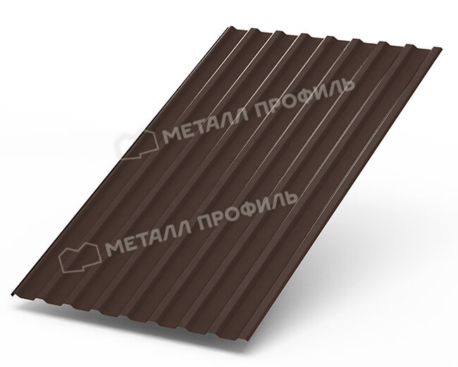 Профнастил МП20 х 1100 - R (Steelmatt-20-8017-0.4±0.08мм) в Бронницах