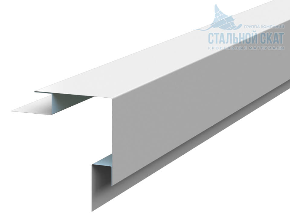 Планка угла наружного сложного 75х75х3000 (ПЭ-01-9010-0.45) в Бронницах