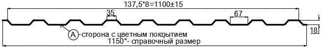 Фото: Профнастил МП20 х 1100 - A (ПЭ-01-6019-0.45) в Бронницах