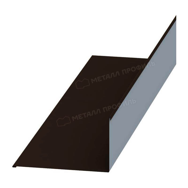 Планка примыкания верхняя 250х147х2000 (VALORI-20-DarkBrown-0.5)