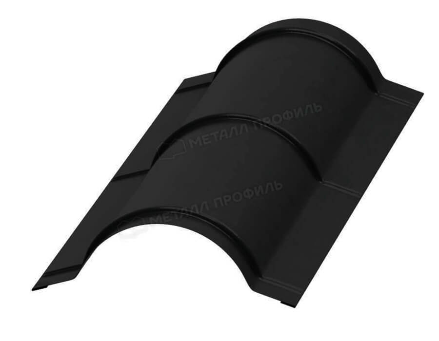 Планка конька круглого R110х2000 (PURMAN-20-9005-0.5)