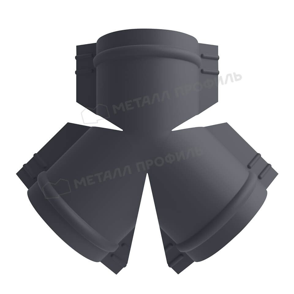 Y-образный тройник для круглого конька R110 NormanMP (ПЭ-01-7024-0.5)