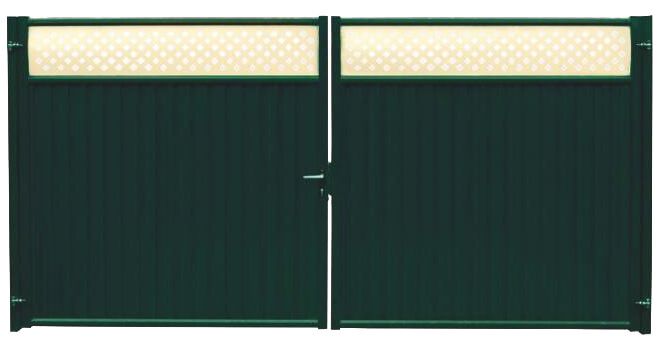 Ворота Estet Plus 2,0х3,6 RAL 6005/1014