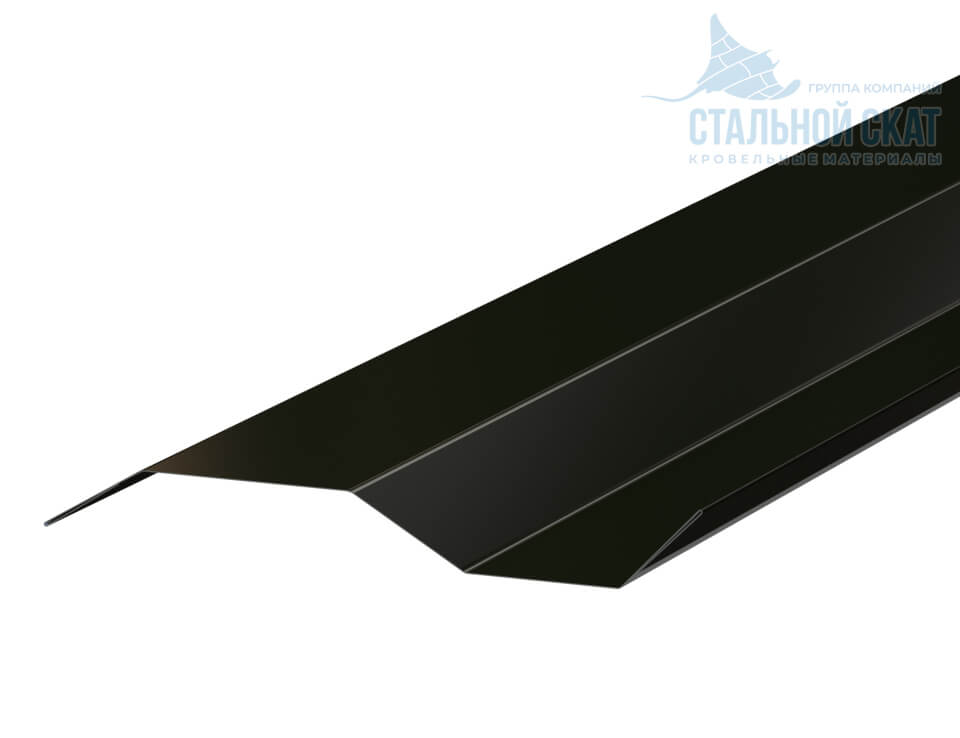Планка примыкания в накладку 77х2000 (PURMAN-20-9005-0.5)