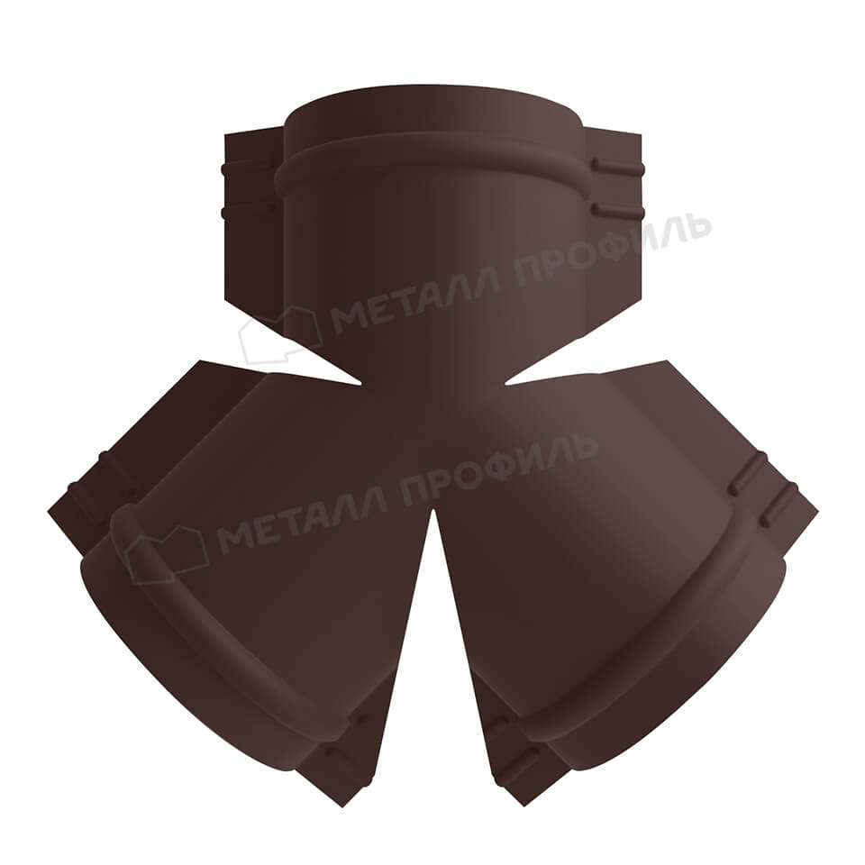 Y-образный тройник для круглого конька R110 NormanMP (ПЭ-01-8017-0.5)