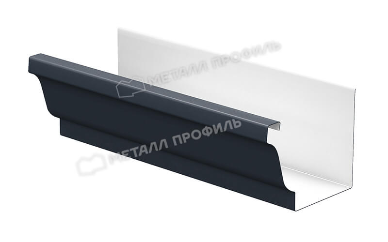 Желоб водосточный 120х86х3000 Foramina Freeze QUADRO (FRZ-01-7024-0.5)
