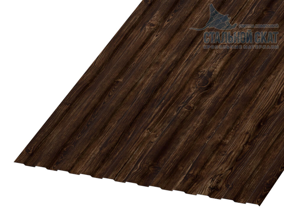 Профнастил С8 х 1150 - A (ECOSTEEL_MA-12-Античный Дуб-0.45)
