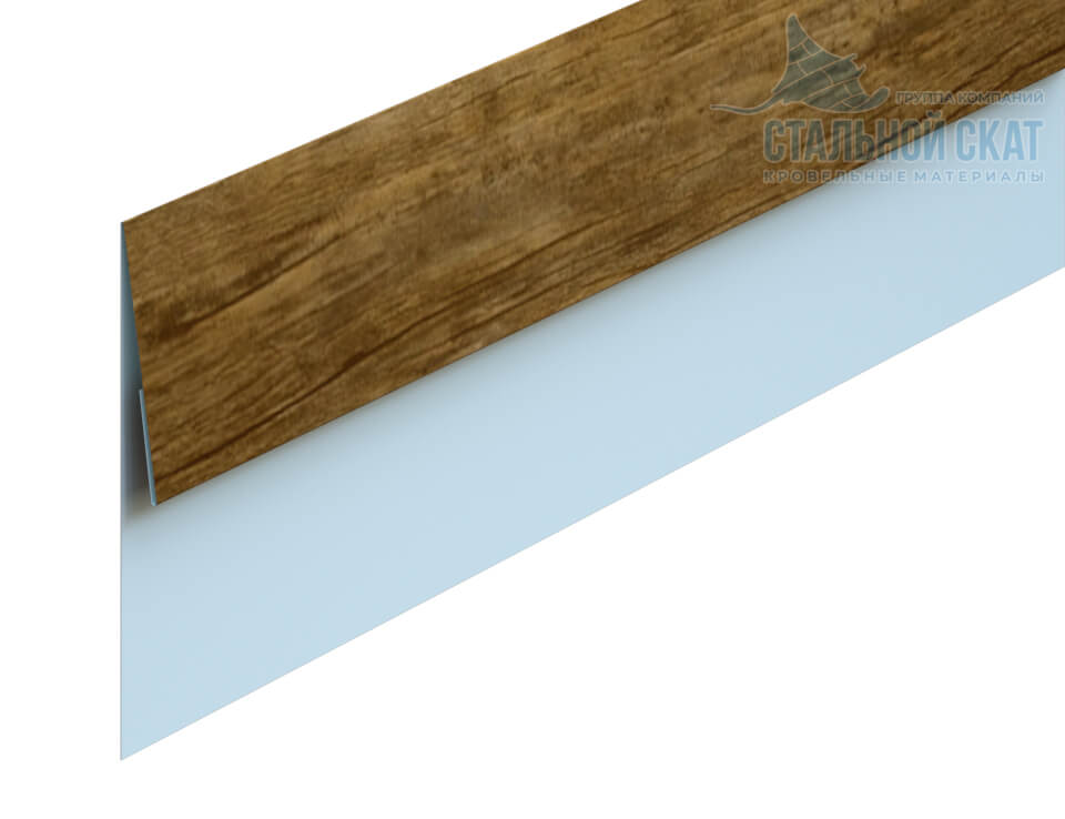 Планка финишная 48х25х2000 (ECOSTEEL_T-01-ЗолотойДуб-0.5)